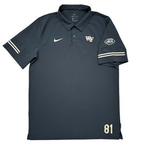 Nike Wake Forest Football TEAM ISSUED Demon Deacons On-Field Polo Shirt size M